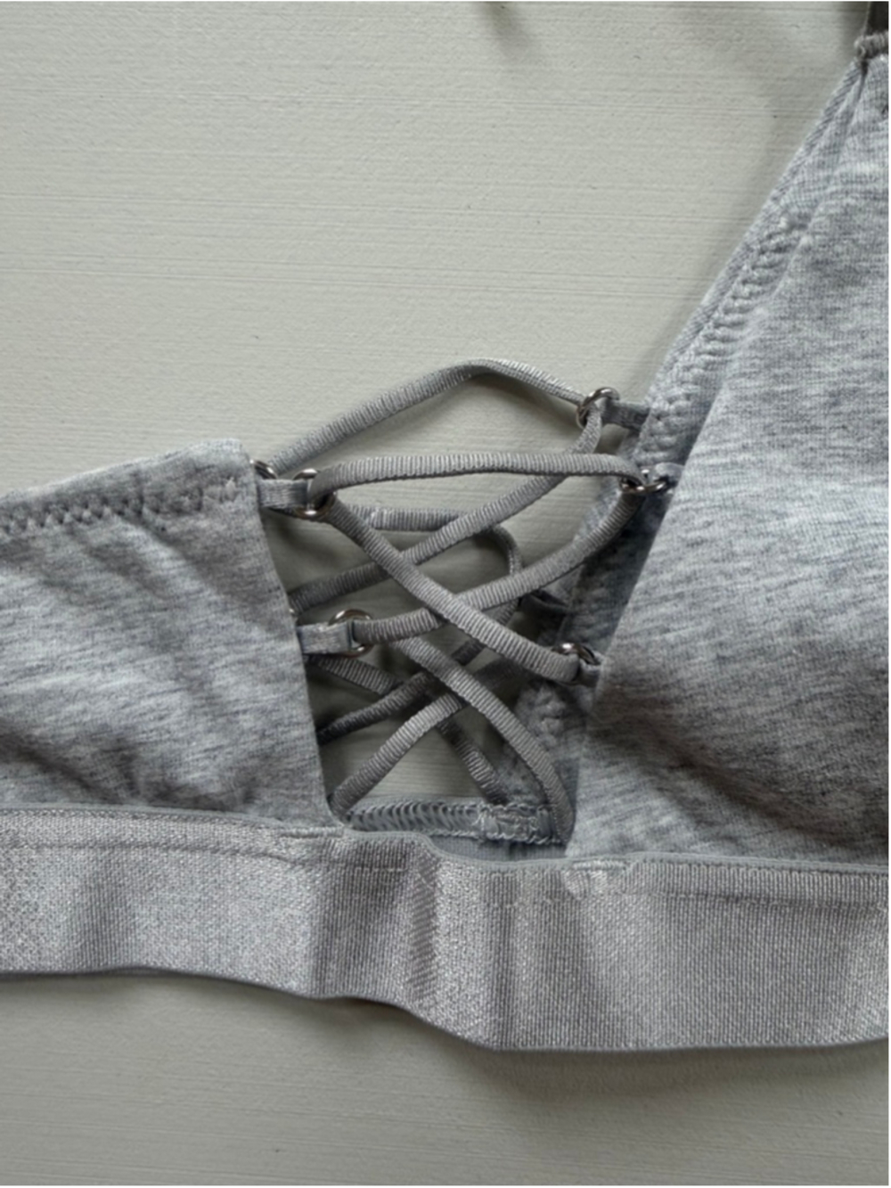 Lot of 3 Aerie Cotton Bralettes in Grey Size M - Picture 5 of 8